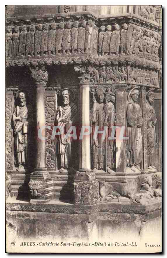 Arles - Cathédrale Saint-Trophime - Détail du Portail - LL Selecta