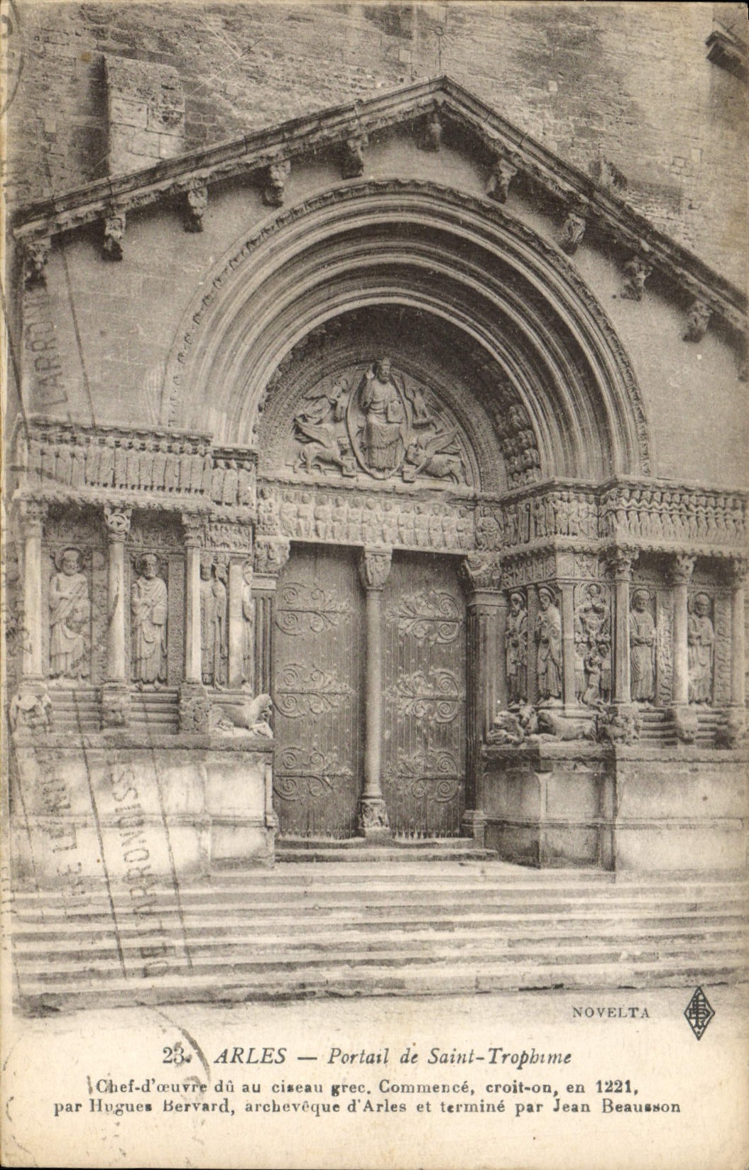 CPA Arles Portail de Saint Trophime 