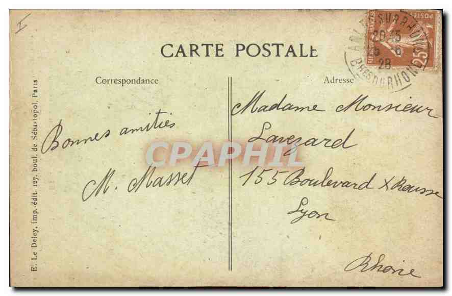 CPA Arles Portail de Saint Trophime  — Verso