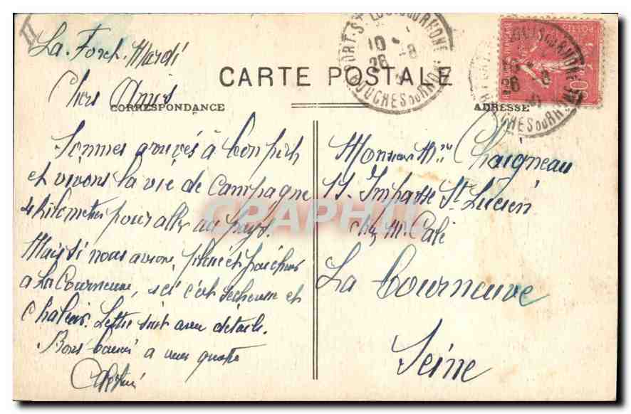 CPA Arles Le Theatre Antique  — Verso