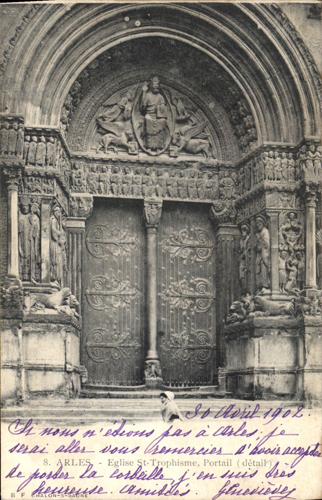 Arles - Église Saint-Trophime, Portail (détail) — B F Chalon-sur-Saône, n°8