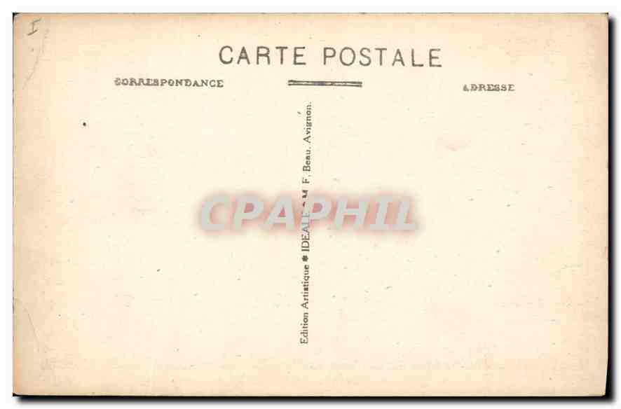 ARLES-en-PROVENCE — Théâtre Romain, vue d'ensemble — IDEALE M.F.B. n°39 — Rückseite