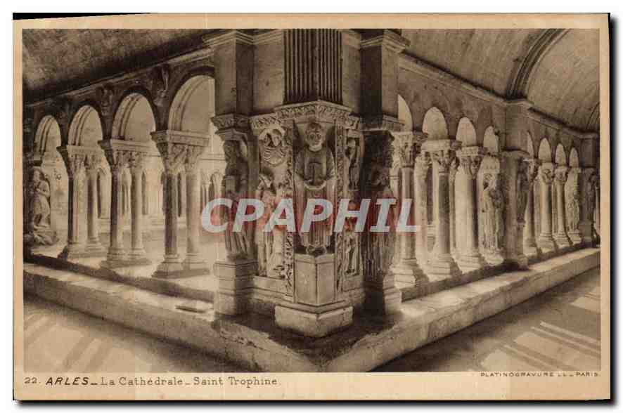 Arles — La Cathédrale Saint Trophime — Platinogravure LL, Paris