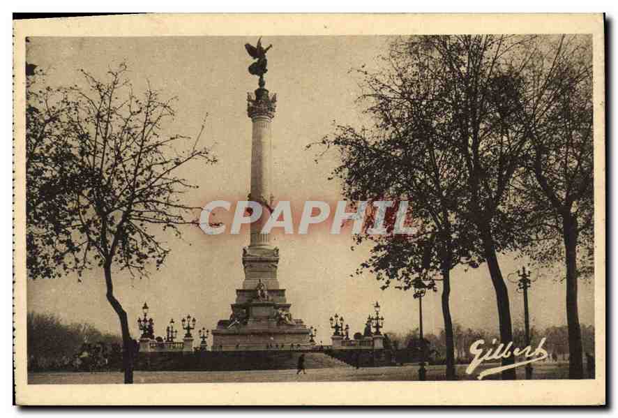 CPA Bordeaux Monument des Girondins 