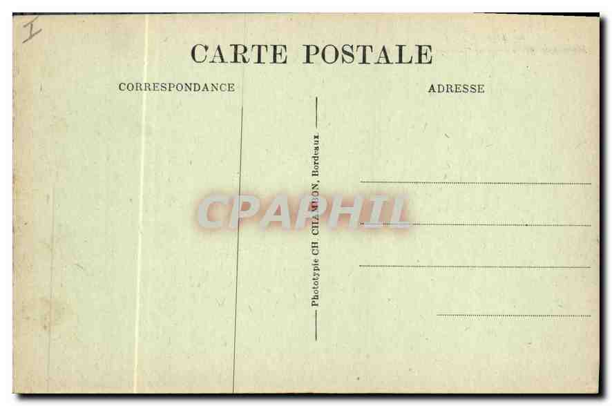CPA Bordeaux Monument des Girondins Groupe Sud  — Verso