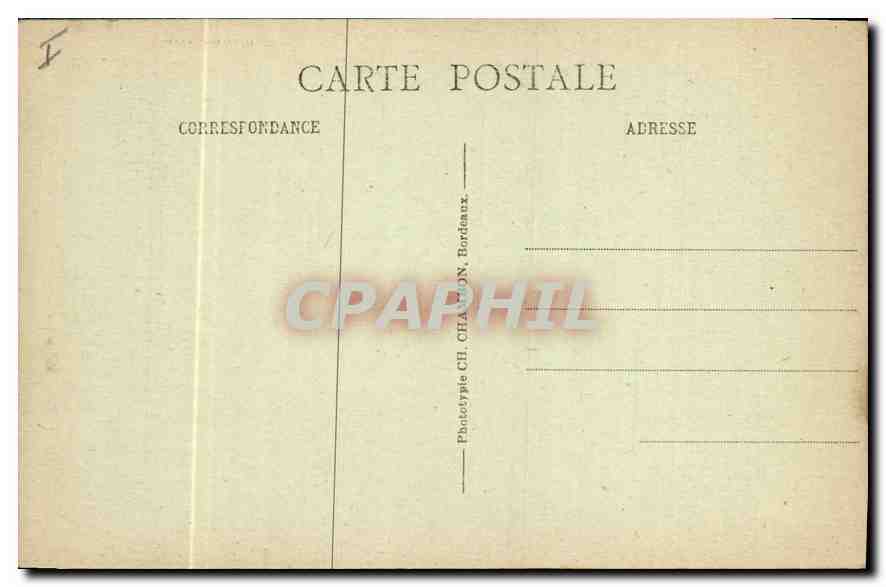 CPA Bordeaux Monument des Girondins Groupe Nord  — Verso