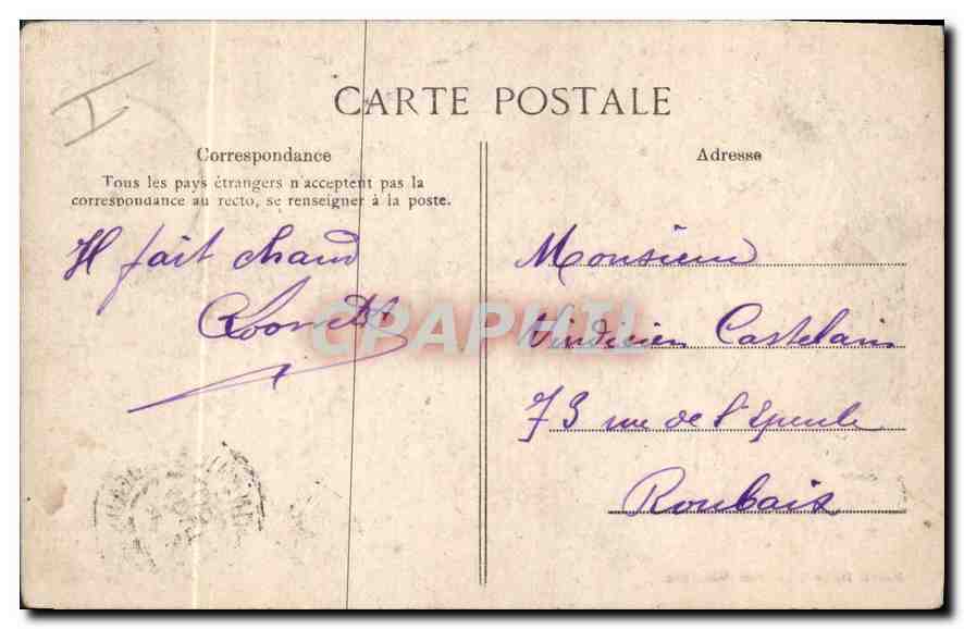 Bordeaux — La Bourse — Marcel Delbuy, Editeur, Bordeaux — Rückseite