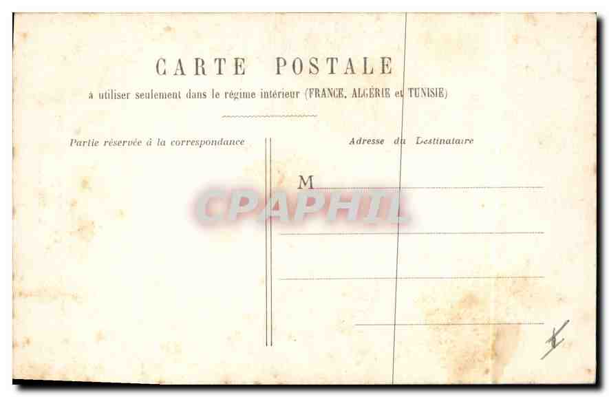 CPA Bordeaux Les Colonnes Rostrales  — Verso