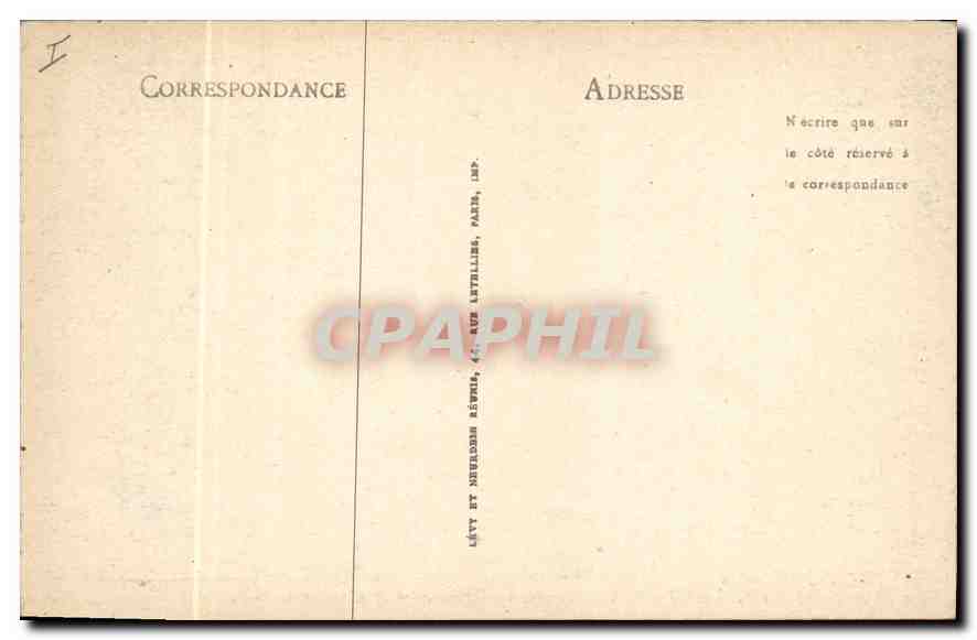 CPA Bordeaux Colonne des Girondins et les Quinconces  — Verso