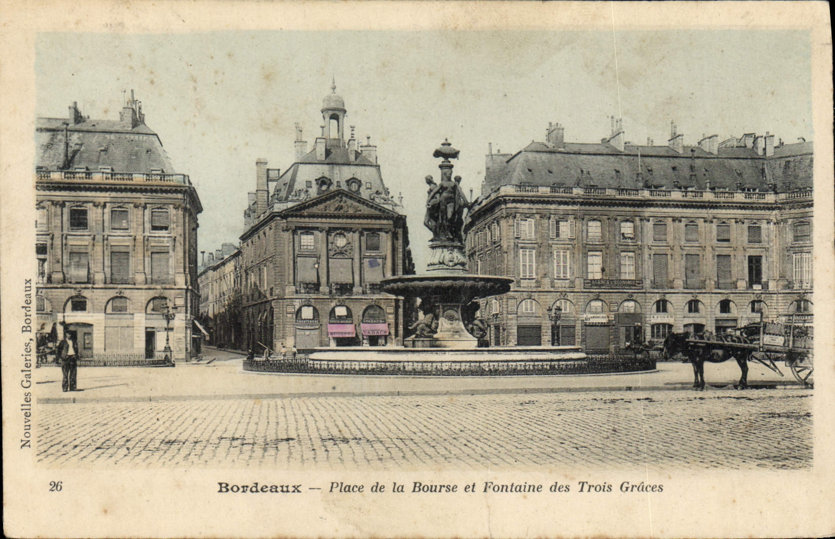 Bordeaux — Place de la Bourse et Fontaine des Trois Grâces — Nouvelles Galeries, Bordeaux, n°26