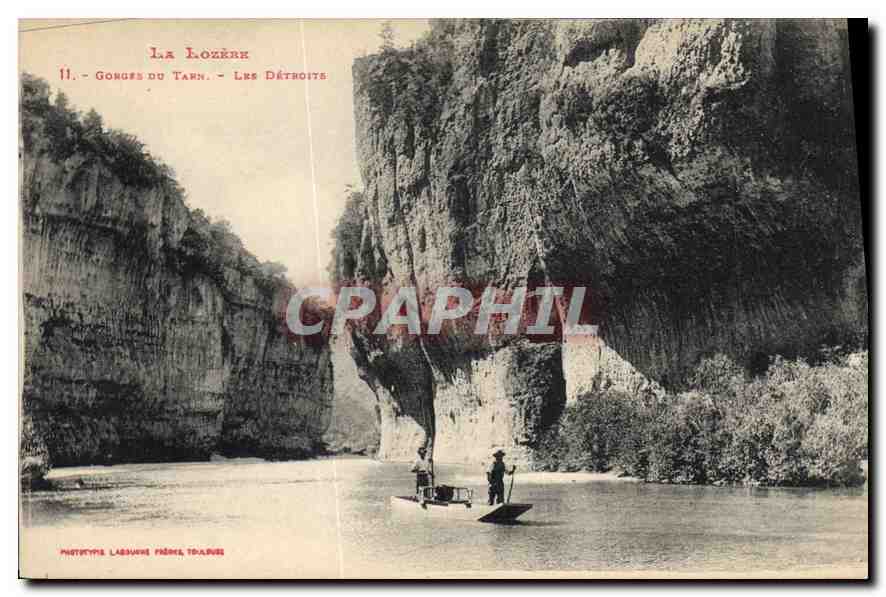 CPA La Lozere Gorges du Tarn Les Detroits 
