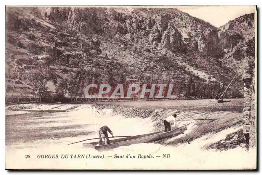CPA Gorges du Tarn Lozere Saut d'un Rapide 