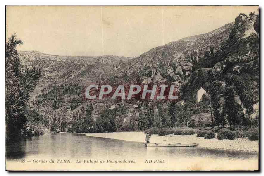 CPA Gorges du Tarn Le Village de Pougnadoires 