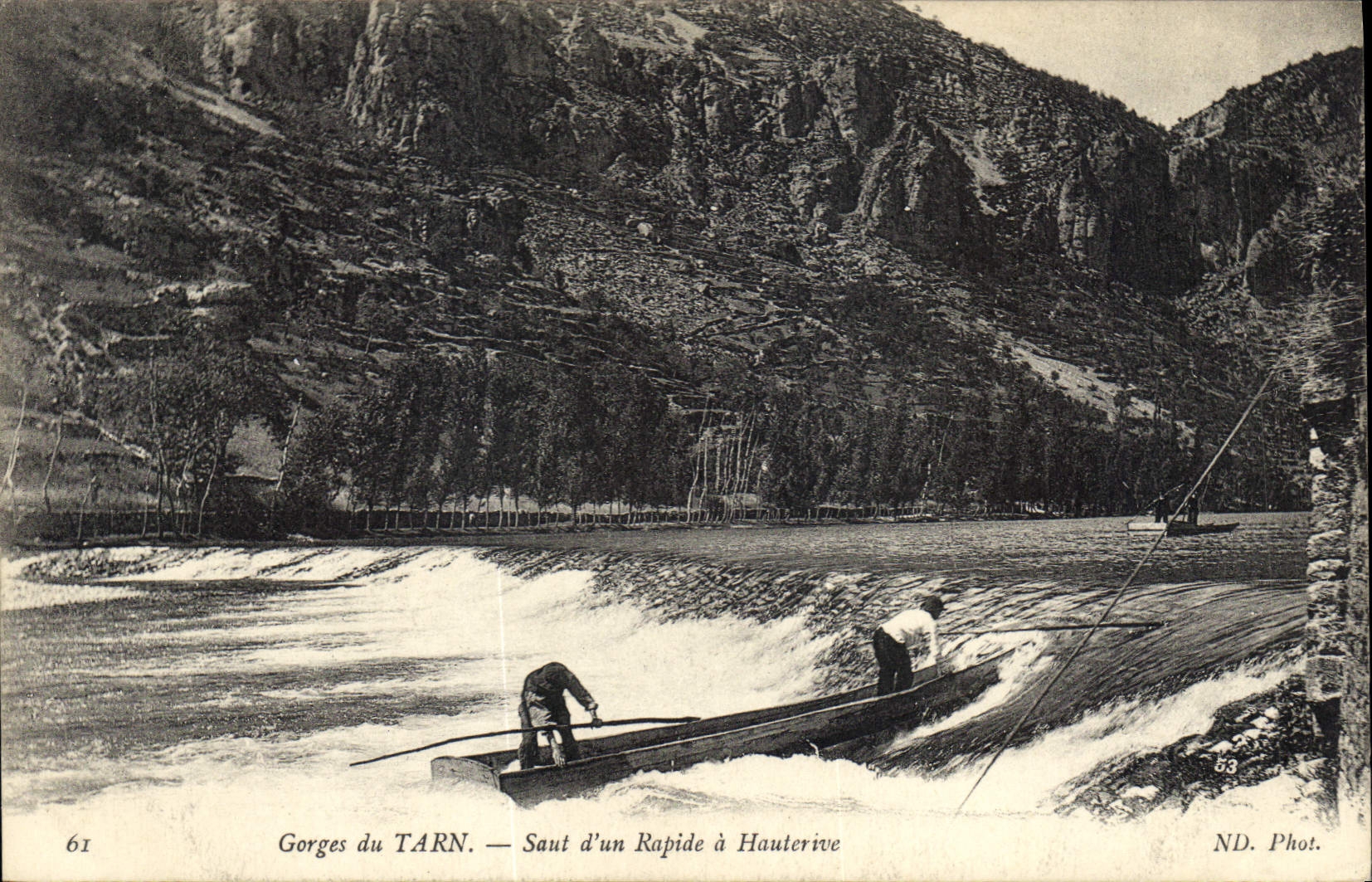 CPA Gorges du Tarn Saut d'un Rapide a Hauterive 