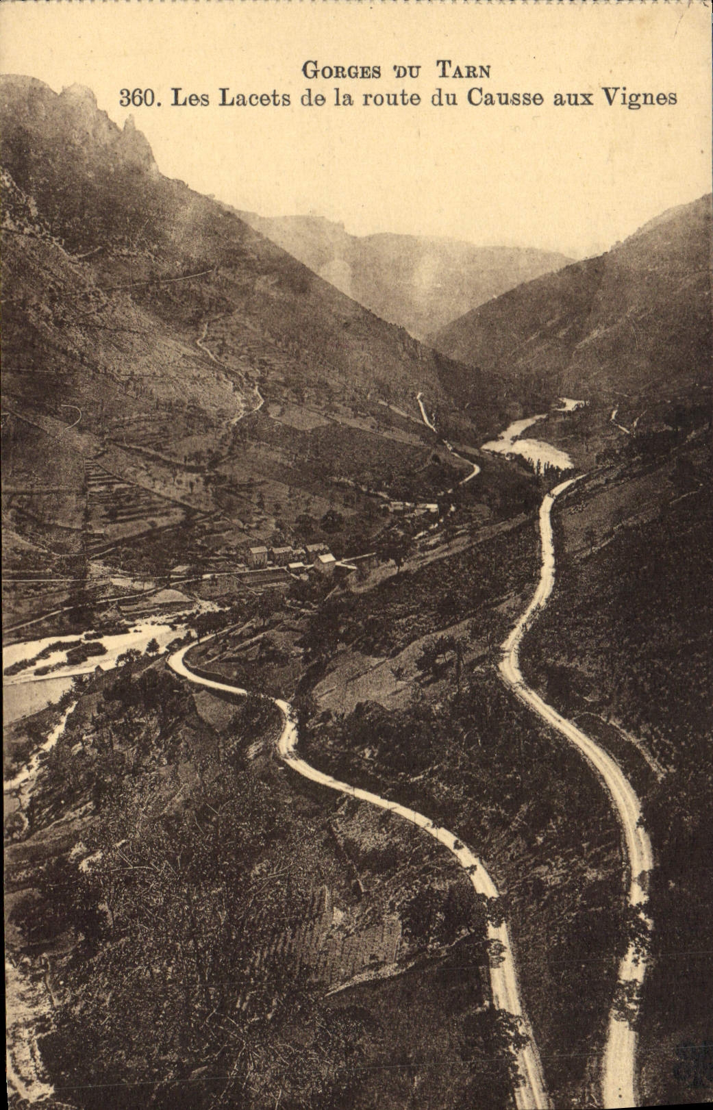 Gorges du Tarn — Les Lacets de la route du Causse aux Vignes — n° 360