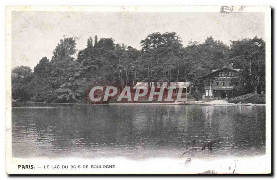 CPA Paris Le Lac du Bois de Boulogne 