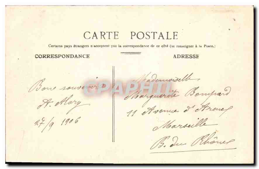 CPA Paris Bois de Boulogne La Grande Cascade  — Rückseite
