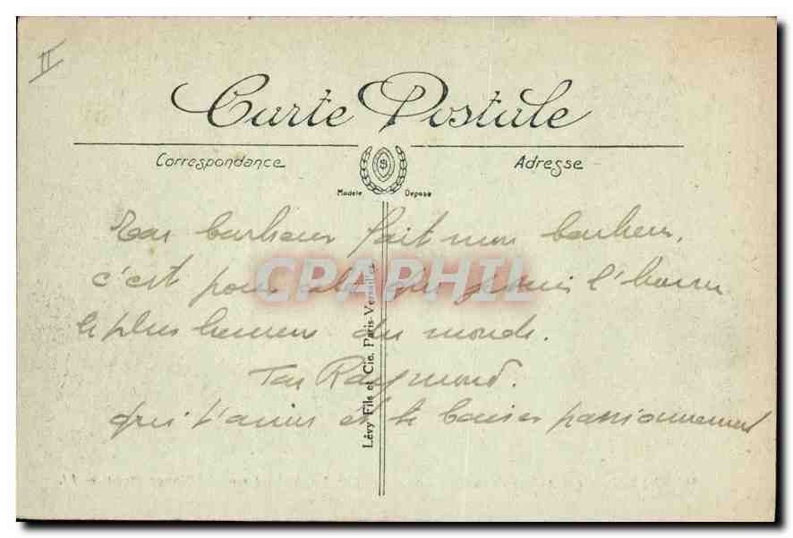 CPA Paris Les Arenes de la Rue Monge  — Rückseite