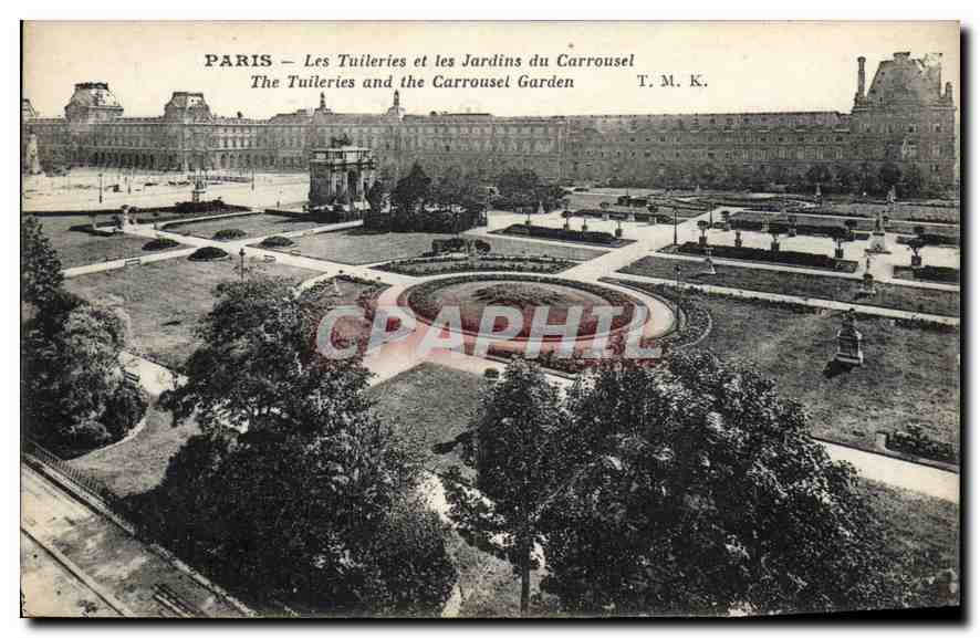 CPA Paris Les Tuileries et les Jardins du Carrousel 