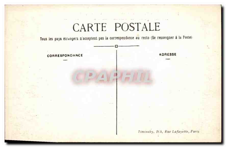CPA Paris Les Tuileries et les Jardins du Carrousel  — Rückseite