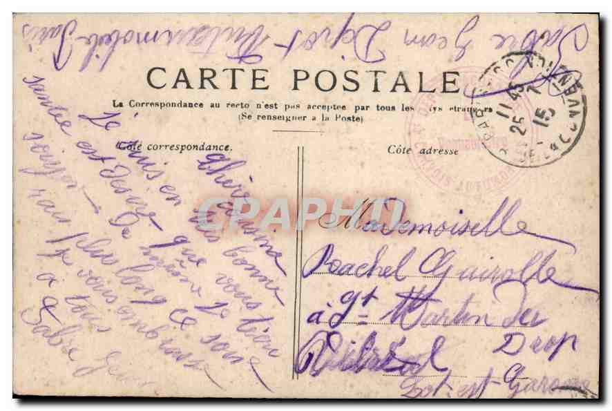 CPA Paris L'Hotel de Ville  — Rückseite