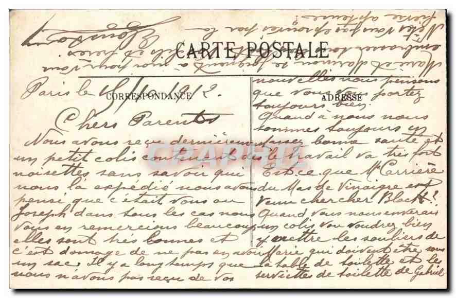 CPA Paris L'Eglise du Sacre Coeur  — Rückseite