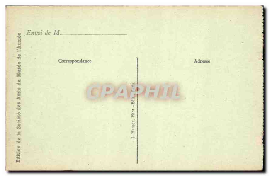 CPA Paris Hotel des Invalides Tombeau de Napoleon  — Rückseite