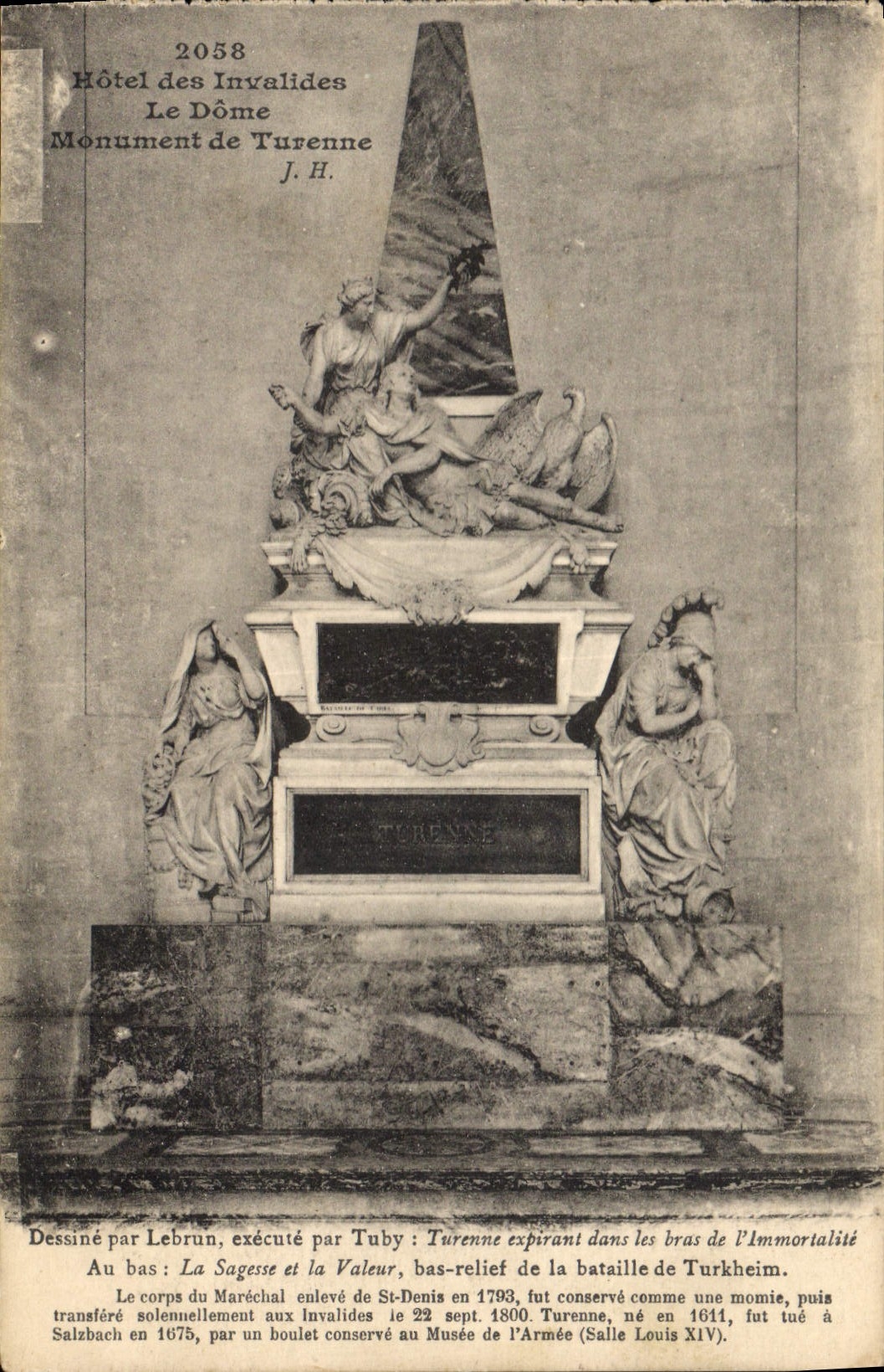 CPA Hotel des Invalides Le Dome Monument de Turenne 