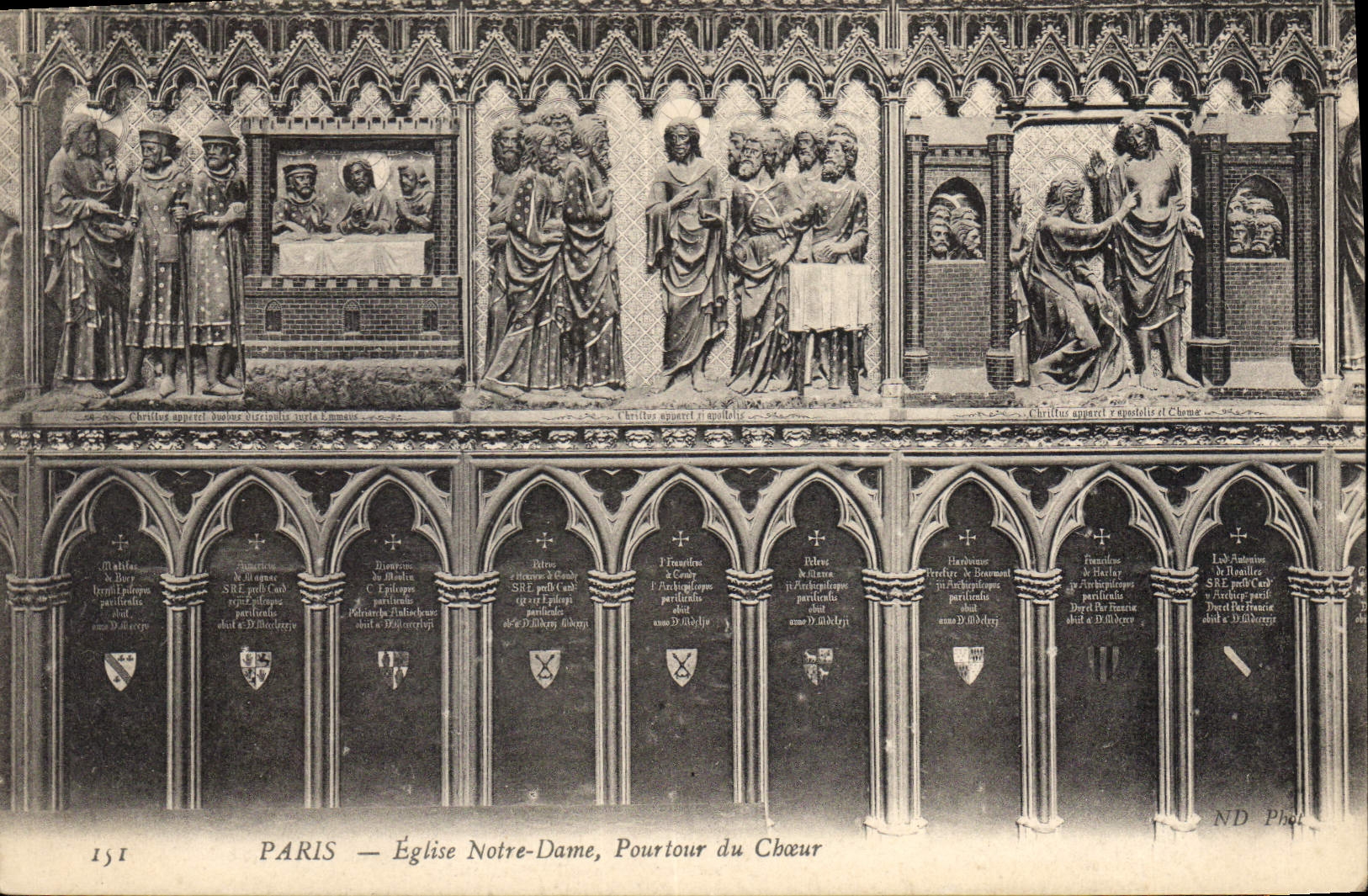 CPA Paris Eglise Notre Dame Pourtour du Choeur 