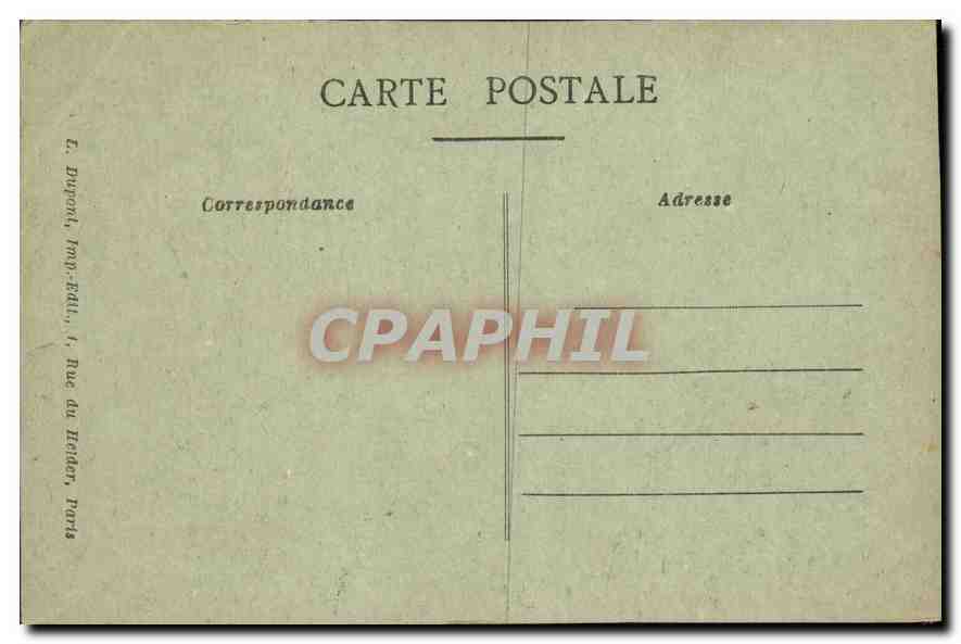 CPA Paris Le Pantheon et la Rue Soufflot  — Rückseite