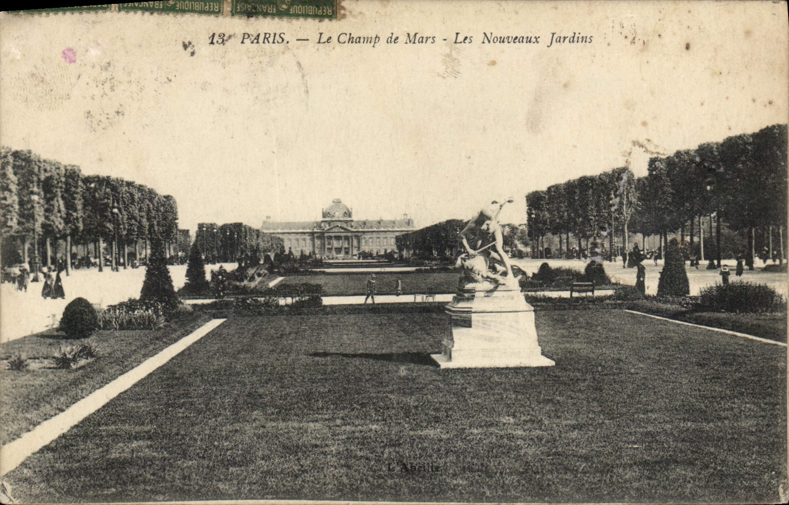 CPA Paris Le Champ de Mars Les Nouveaux Jardins 