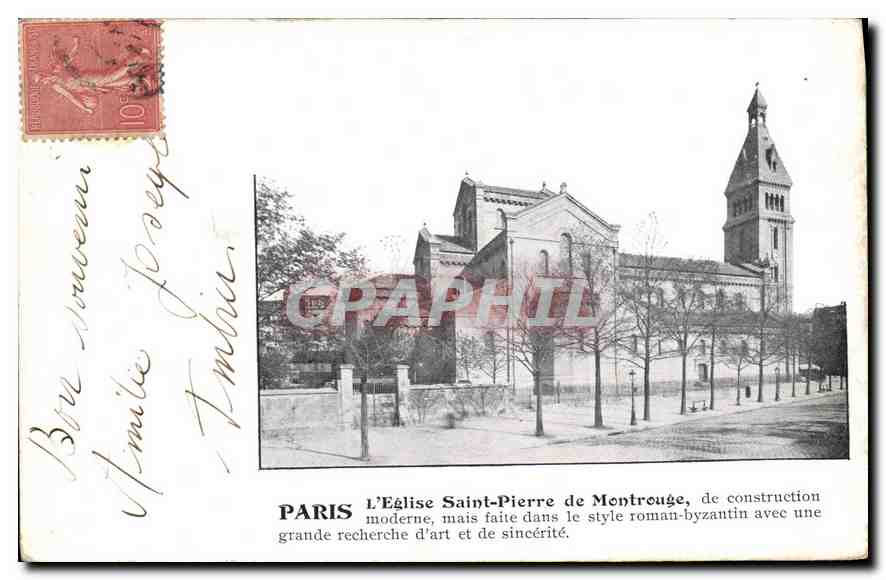 CPA Paris L'Eglise Saint Pierre de Montrouge 