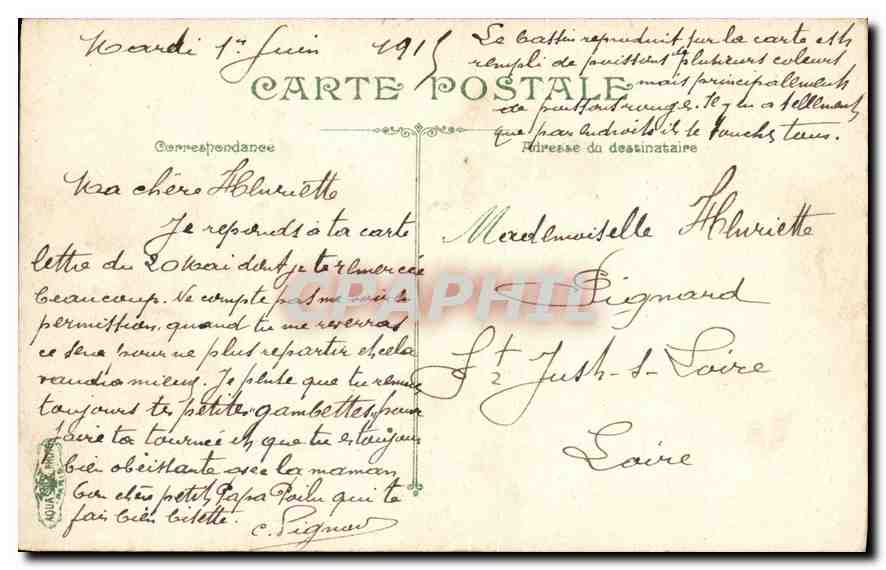 CPA Paris Le petit Bassin des Tuileries et l'Arc de triomphe du Carousel  — Rückseite
