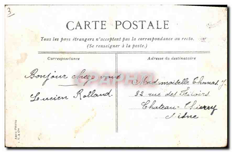 CPA Paris Le Bassin des Tuileries  — Verso