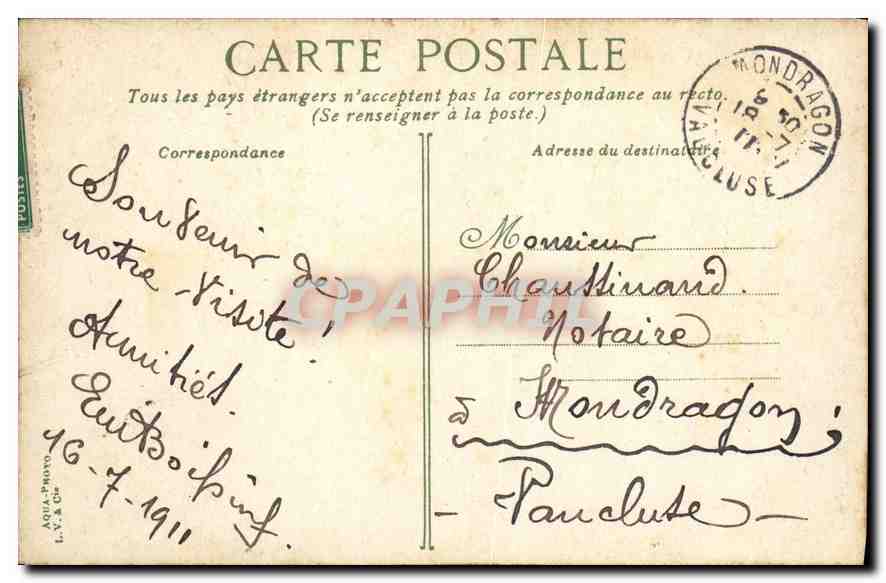 CPA Paris Historique Le Marais Hotel Carnavalet Rue de Sevigne — Rückseite