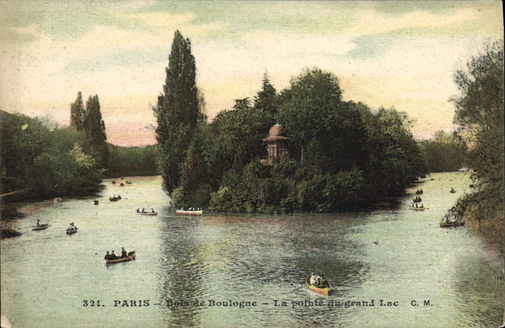 CPA Paris Bois de Boulogne La pointe du grand Lac 