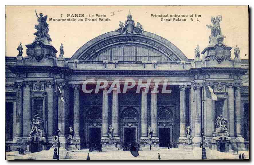 CPA Paris La Porte Monumentale du Grand Palais 