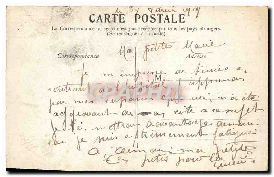 CPA Paris La Place de la Republique  — Rückseite
