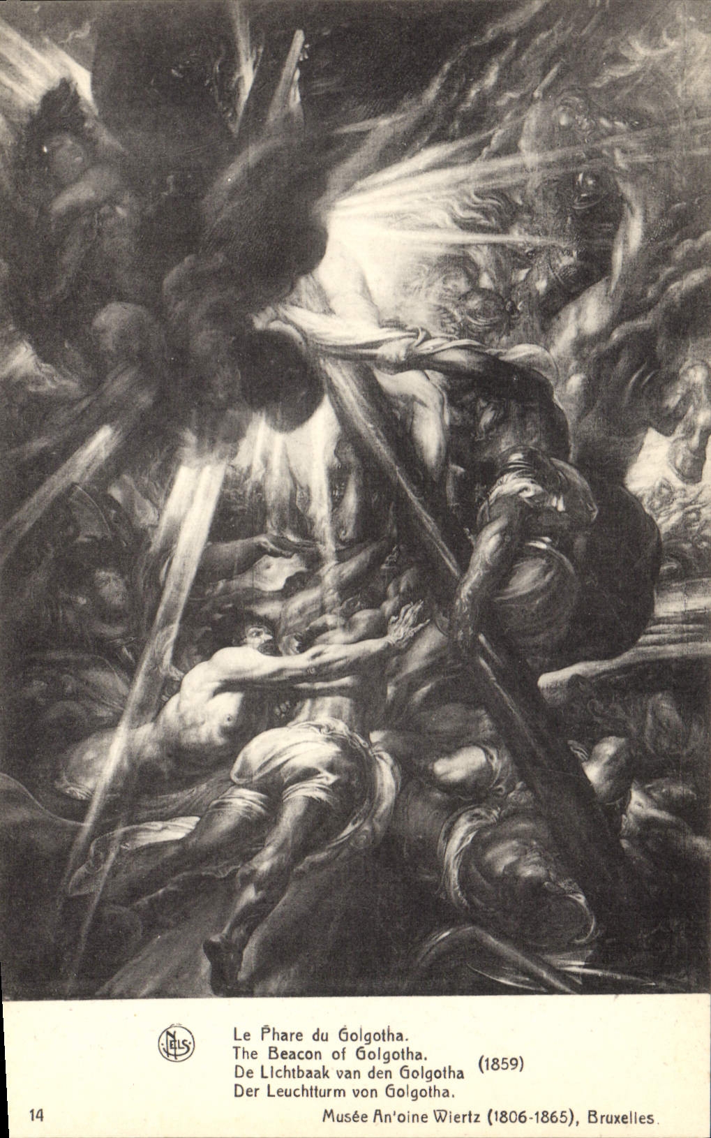CPA Le Phare du Golgotha Musee An'oine Wiertz 
