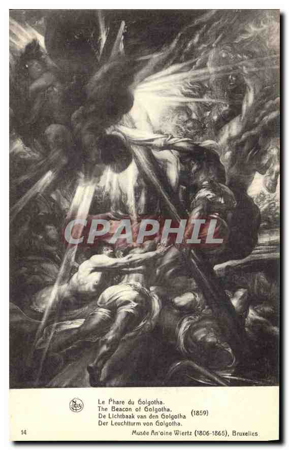 CPA Le Phare du Golgotha Musee An'oine Wiertz 