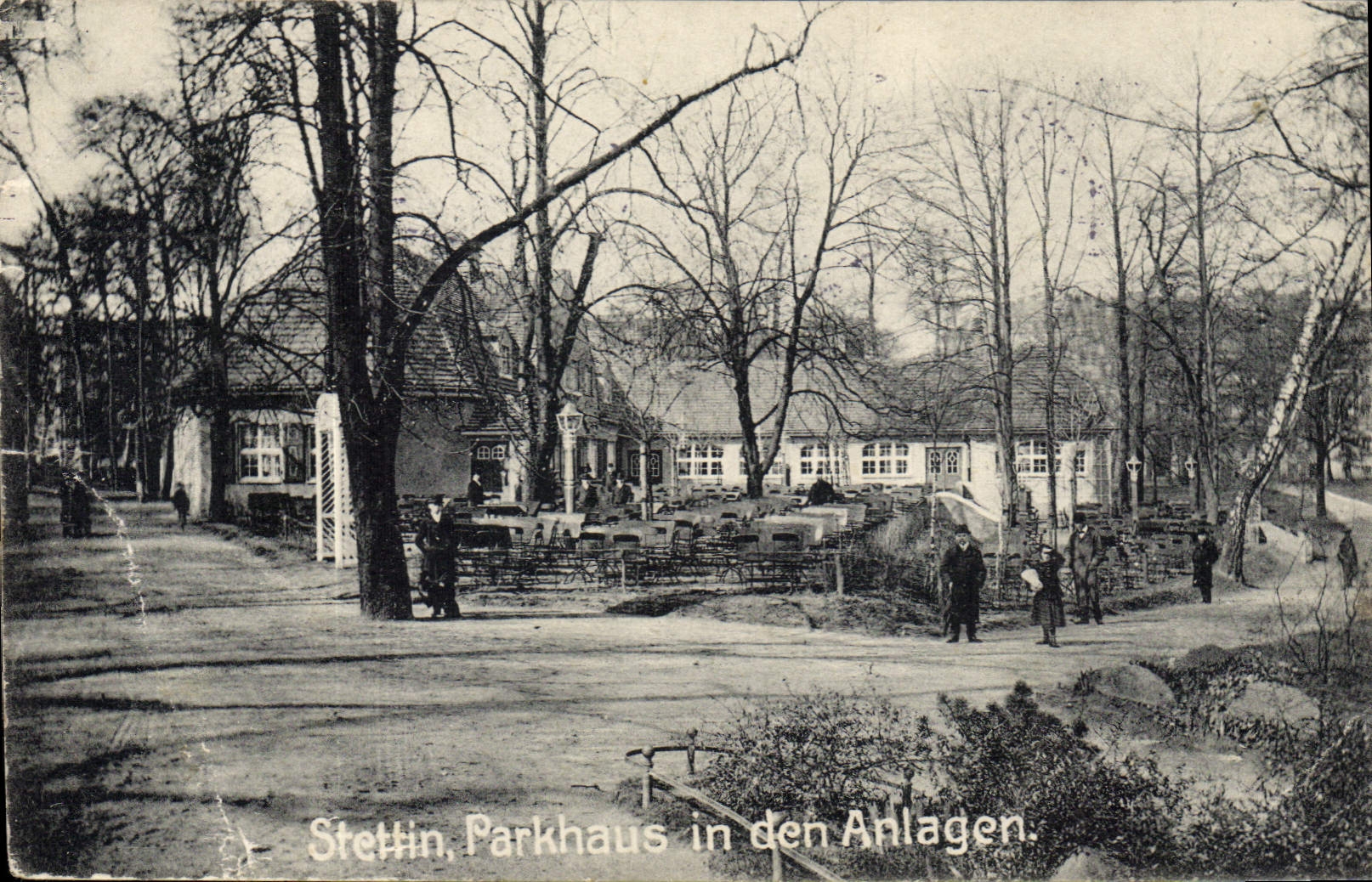 CPA Stettin Parkhaus in den Anlagen 
