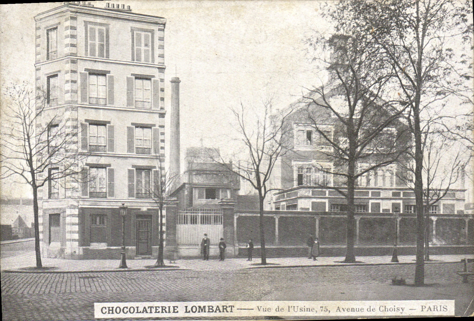 CPA Chocolaterie Lombart Vue de l'Usine Avenue de Choisy Paris 