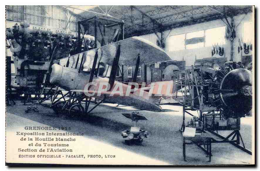 Aviation — Exposition Internationale de la Houille blanche et du Tourisme à Grenoble 1925 — Édition officielle Pacalet, Photo, Lyon