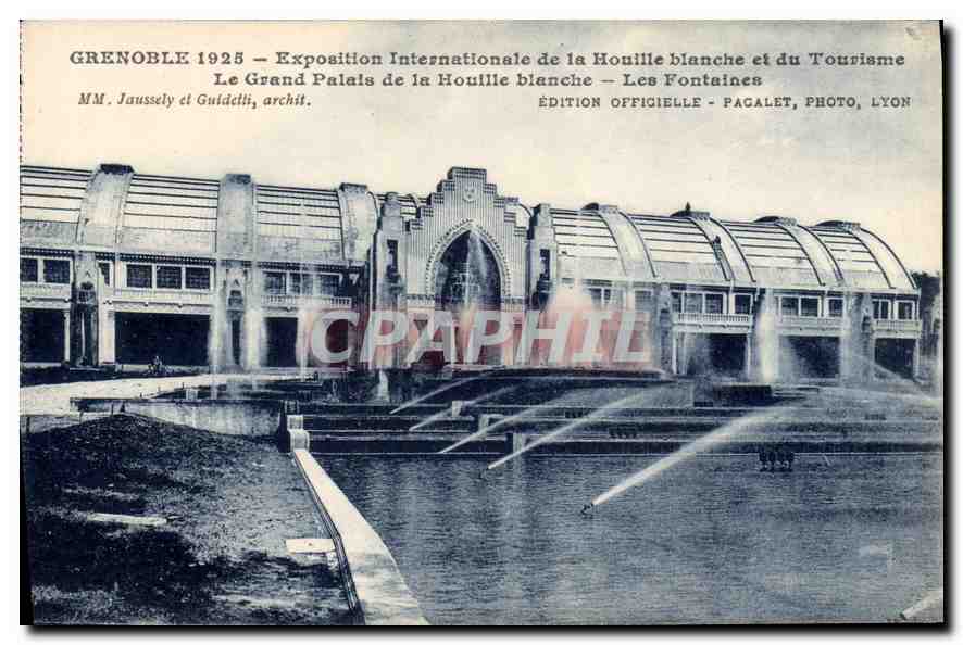 CPA Grenoble 1925 Exposition Internationale de Houille blanche et du Tourisme Le Grand Palais de la 