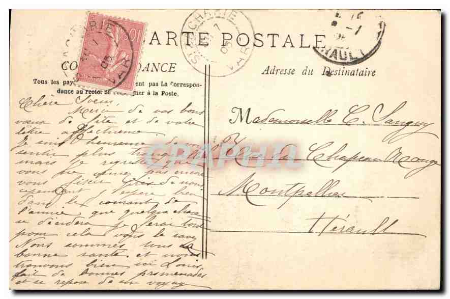 CPA La Sainte Baume Le St Pilon et la Grotte  — Verso