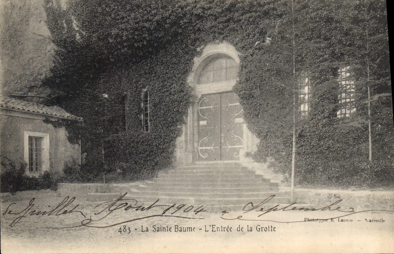 La Sainte Baume - L'Entrée de la Grotte — Phototype E. Lacoû - Varseitelle, n°483