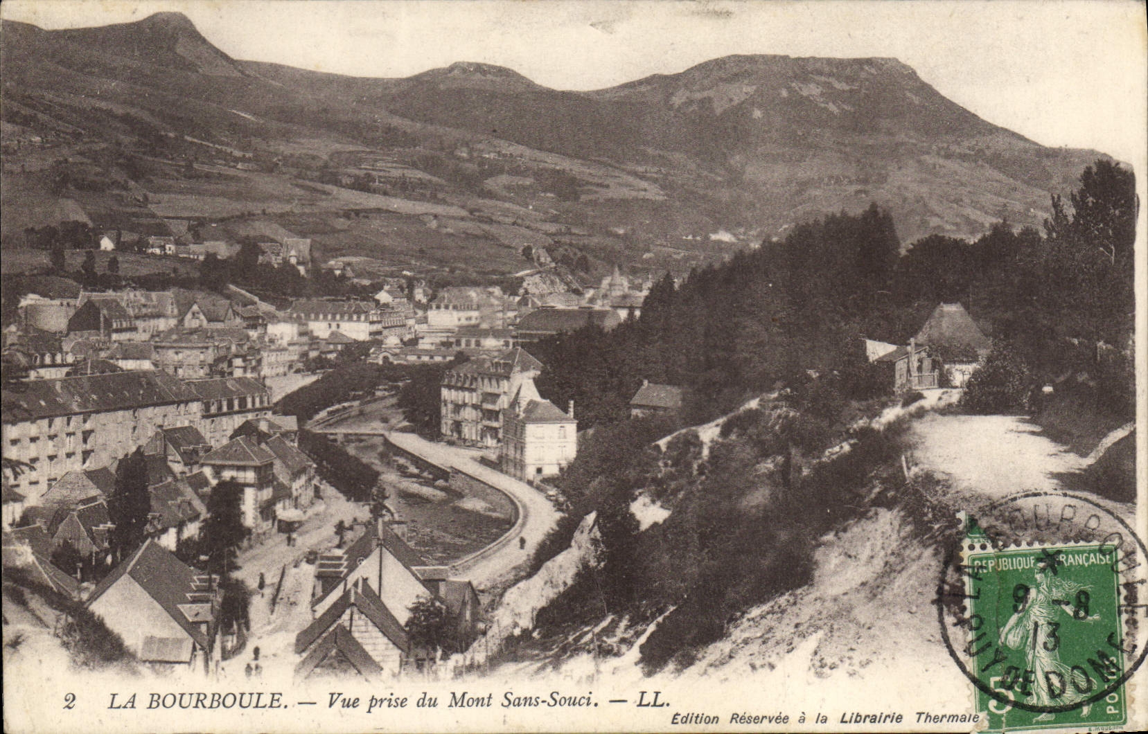 CPA La Bourboule Vue prise du Mont Sans Souci 