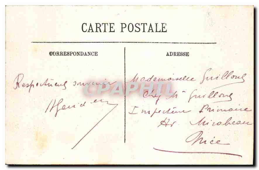 CPA La Bourboule Vue prise du Mont Sans Souci  — Verso
