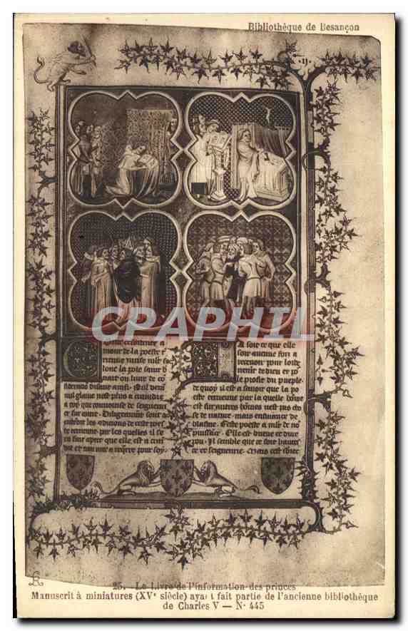 Bibliothèque de Besançon — Le Livre d'information des princes — N° 445