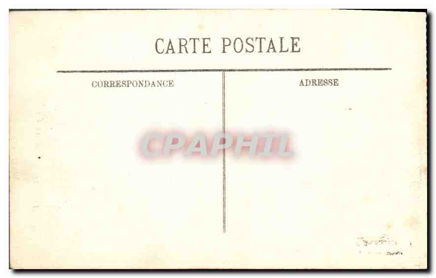 Reims — Niles-Haus, Rue St-André in Brand und unter Bombenattacken durch die Deutschen — anonyme Ausgabe — Rückseite
